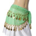 Ceinture de danse orientale enfant vert pomme