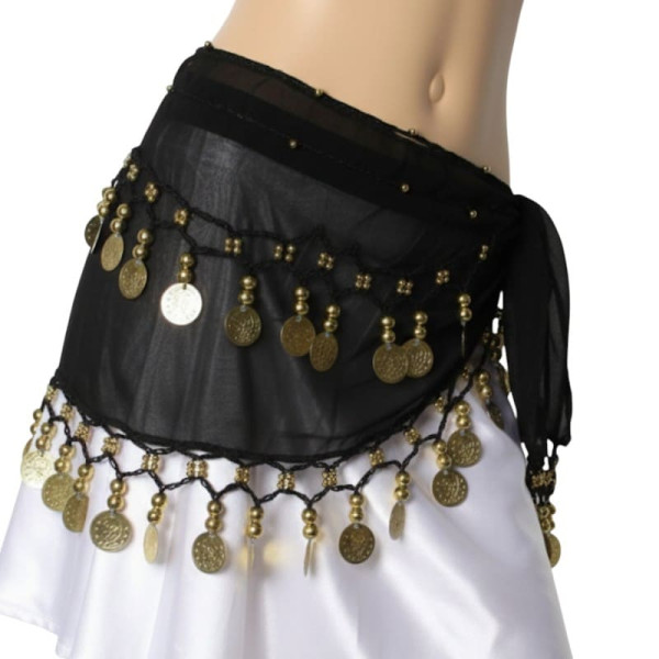 Ceinture de danse orientale enfant noir - 1