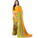 drapé fluide de sari indien femme multicolore en mouvement