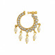 bijou de nez indien strass et perles nacrees modele non perce