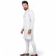 Kurta blanc pour homme en coton – vue de côté