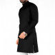Kurta noir pour homme – vue de côté