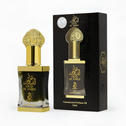 Oud Al Faris huile parfumée concentrée 12 ml parfum masculin boisé oriental