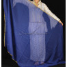 Voile rectangulaire de danse orientale bleu roy