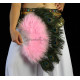 Eventail plume rose