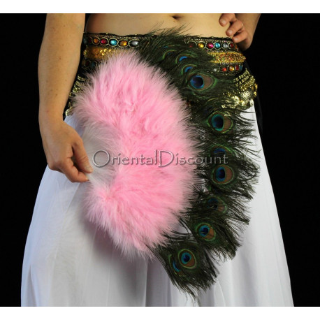 Eventail plume rose