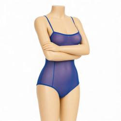 Body sous poitrine de danse orientale bleu 