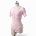 Body justaucorps de danse orientale rose clair