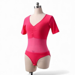 Body justaucorps de danse orientale fuschia 