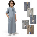 Qamis garçon col plat manches courtes