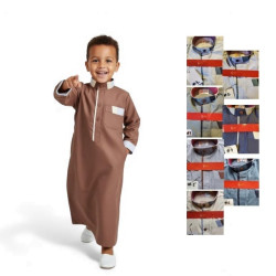 Qamis bébé bicolore - 10