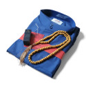 Pack Qamis Bleu Homme + Tasbih Bois + Musc au Choix – Cadeau Élégant