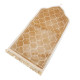 Tapis de prière compact uni coloris ocre, molletonné et confortable