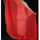 Voile rectangulaire de danse orientale rouge