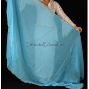 Voile de danse orientale turquoise