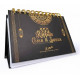 Calendrier 355 rappels Coran & Sunna noir agenda hégirien bilingue français arabe spirale dorée format 17x11,5 cm