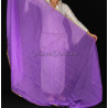 Voile rectangulaire de danse orientale violet