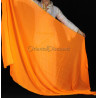 Voile rectangulaire de danse orientale orange