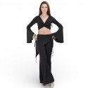 Tenue d'entraînement de danse orientale noire