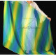 Voile rectangulaire de danse orientale multicolore