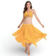 Costume de danse femme style oriental jaune - 1