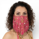 Voile de visage de danse orientale
