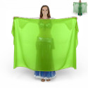 Voile rectangulaire de danse orientale vert