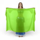 Voile rectangulaire de danse orientale vert - 2