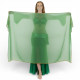 Voile rectangulaire de danse orientale vert - 3