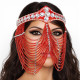 Masque de danse orientale rouge - 1
