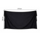 Voile rectangulaire de danse orientale noir dimension 