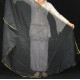 Voile demi lune de danse orientale noir 