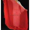 Voile demi lune de danse orientale rouge doré