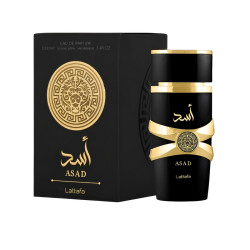ASAD eau de parfum Lattafa 50 ml parfum homme oriental intense flacon noir et doré