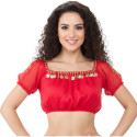 Brassière de danse orientale rouge