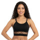 Crop top de danse noir pour Femme - 1
