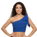 Top de danse orientale bleu roy