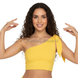 Top de danse orientale jaune - 1