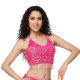 Top pailleté de danse orientale fushia - 1