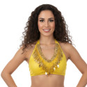 Bustier dos nu de danse orientale jaune