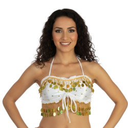 Top dos nu satin de danse orientale - 1