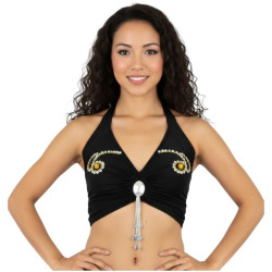 Top de danse orientale noir - 2