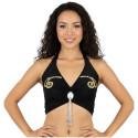 Top de danse orientale noir