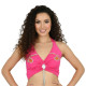 Top de danse orientale fuschia - 1