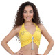 Top de danse orientale jaune - 1