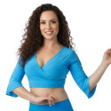 Top d'entrainement de danse orientale turquoise