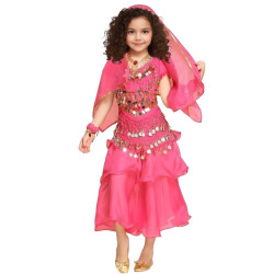 Tenue enfant de danse orientale 2 pièces fuschia - 1