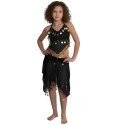 Ensemble enfant de danse orientale top jupe noir
