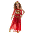 Costume de danse orientale enfant rouge 2 pièces