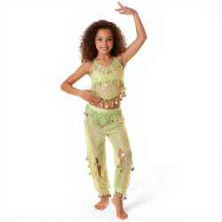 Ensemble enfant top sarouel vert - 1